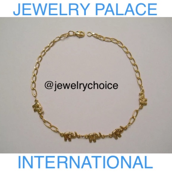 🆕14K Gold Filled Dancing Elephants Charm Anklets. - Picture 5 of 10